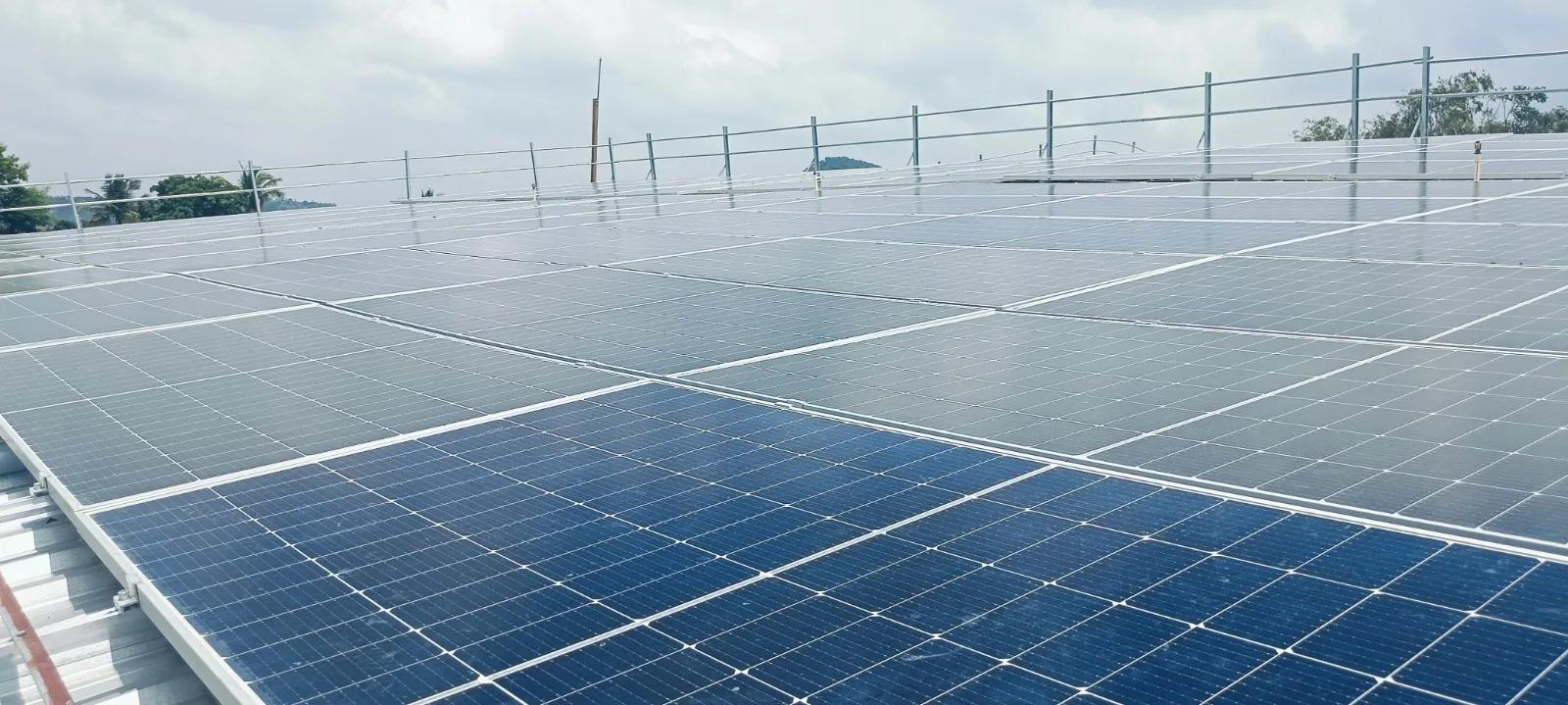 Rubber industry rooftop solar installation in Namakkal, Tamil Nadu